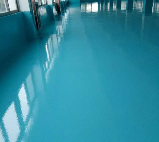 廣州新一新能源有限公司廠房車間淡酞藍(lán)防靜電自流平